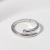 Foreign Trade Cross-Border Unique Titanium Steel Ring Open Stainless Steel Nail Ring Adjustable Fashion Simple Ring Wholesale