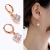 Super Flash Cube Zircon Cold Style Earrings Women's Elegant Long Internet Celebrity Women's Ear Clip Fresh Sweet Earrings Earrings