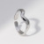 Simple Wave Titanium Steel Open-End Ring Female Ins Cold Wind Niche Design Ring Stainless Steel Little Finger Ring Wholesale