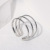 Europe and America Cross Border Cold Open Titanium Steel Ring Female Stainless Steel Ring Twin Wind Minority Simple Ring Wholesale