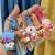 Internet Celebrity Lightning Bear Keychain Pendant Cartoon Couple Lovely Bag Ornaments Car Key Chain Accessories Small Gift