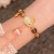 Tiktok Same Style Summer New Gray Agate Jade Hare Bracelet Female Niche Design Rabbit Bracelet All-Match Bracelet