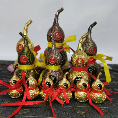 Factory Supply Painted Gossip Gourd Alloy Gossip Gourd Home Decoration Gossip Gourd Wholesale