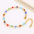 Xuping Jewelry Colored Glass Bead Bracelet Girls Niche Bohemian Style Plated 24K Gold Hand Jewelry Wholesale