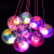 6.5 with Rope Large Luminous Crystal Ball Thickened Elastic Ball Children's Toy Stall Night Market Wholesale Factory