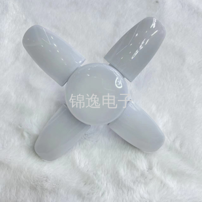 Cross-Border Folding Three-Leaf Four-Leaf Five-Leaf Light Highlight Household Bulb E27 UFO Garage Light