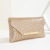 Spot 2022 New Cross-Border European and American Aluminum Sheet Rhinestone Envelope Dinner Bag Banquet Metal Flash Clutch Evening Bag