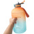 Cross-Border New Arrival 3.78L Straw Cover PETG Outdoor Sports Large Water Bottle Gradient Color 1 Gallon Fitness 