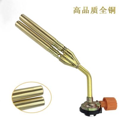 Factory Direct Sales Double Copper Tube Card Type Manual Ignition Flame Gun Outdoor Barbecue Ignition Welding Household 820