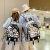 Fashion Brand Student Backpack Men's Hong Kong Style Casual Cool Graffiti Printing Backpack Large Capacity Junior and Middle School Students Schoolbag Female