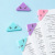 Creative Macaron Color Multi-Functional Triangle Clip Organizing File Artifact Side Corner Clip Fixed Material Paper Test Paper Clip