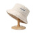 Korean Style Autumn and Winter Lamb Wool Warm Embroidery Letters Fisherman Hat Cashmere Japanese Casual Couple Simple Basin Hat