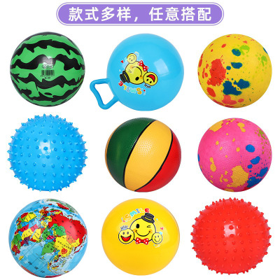 Wholesale Children's Ball PVC Inflatable Printing Toys Ball 20cm Kindergarten Baby Sports Toys Elastic Ball
