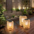 Solar Lawn Lamp Outdoor Waterproof Landscape Garden Lamp Outdoor Ambience Light Rattan Japanese Garden Decorative Lights