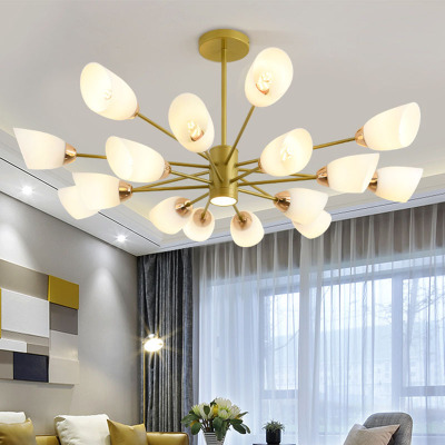 American Post-Modern Simple Led Living Room Chandelier Creative Bedroom Dining-Room Lamp Nordic Molecular Lamp Office Lighting