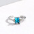Open Ring Multi-Color Micro Inlaid Zircon Accessories Europe and America Cross Border Ring Female One Piece Dropshipping