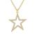 2022 New Five-Pointed Star Element Necklace Copper Plated Real Gold Inlaid Zircon Jewelry Trend Ear Clip Five-Pointed Star