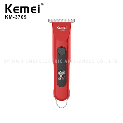 USB Professional Mini Electric Haircut Push Kemei KM-3709 LCD Monitor Men