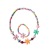 Korean New Style Acrylic Beads Flower Children's Necklace Colorful Beads Children Bracelet and Necklace Set Gift 1-24