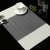 Three-Color Gradient Horizontal Stripe Environmental Protection Placemat PVC Western-Style Placemat Heat Proof Mat