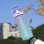 Foreign Trade Large Capacity Amazon Portable Large Water Bottle Bounce Cover Straw Sports Large Water Bottle Gradient 