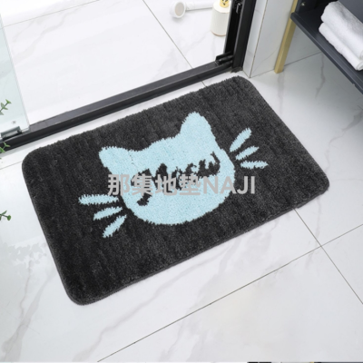 Home Bathroom Non-Slip Mat Door Mat Bedroom Entrance Door Mat Household Carpet Absorbent Pads Toilet Floor Mat