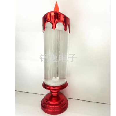 Factory Direct Sales Led Colorful Water Turn Candle Christmas Holiday Electronic Candle Home Indoor Decorative Light