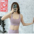 2021 New Sports Underwear Women's Shockproof Push-up Workout Bra Cross Beauty Back Nude Feel Brushed Yoga Vest