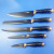 Gift Knife Set Stainless Steel Kitchen Knife Chef Marbling Plating Acrylic Knife Holder Transparent Knife