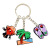 Bad Rabbit Schoolbag Hanging Buckle Keychain Pendant PVC Cartoon Soft Glue DIY Ornament Amazon Gift Keychain