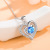 Love Necklace for Women Japanese and Korean Simple Student Girlfriends Silver Rotating Clavicle Chain TikTok Same Style