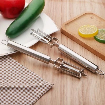 Potato Peeling Tool Multi-Functional Peeler Three-in-One Kitchen Shredding Machine Multi-Purpose Shred Peeling Knife