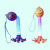 Cross-Border Hot Pop Octopus Stretch Tube Sucker Light-Emitting Mobile Phone Holder Variety of Shapes Extension Tube Toy Wholesale