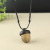 Retro Twist Blackwood ACORN Pendant Niche for a Statue of the Buddha Long Necklace Simple Artistic Men and Women Jewelry Wishing Bottle