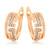 America Cross Border Hollow Geometry Ear Clip Female Plated 18K Gold Alloy Plated Gold Earrings Temperament Wholesale