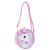 New Student Girl Cartoon Shoulder Bag Sequined Unicorn Crossbody Bag GREAT Rainbow Glitter Waist Bag Children