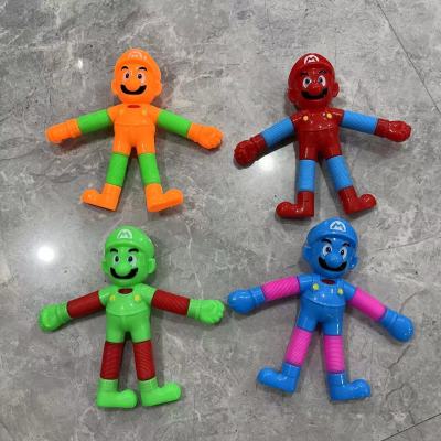 Cross-Border New Arrival Mario Extension Tube Super Mary Variety of Shapes Stretch Tube Puzzle Pressure Relief Toy Wholesale