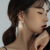 925 Sterling Silver Simple Bracelet Earrings Cold Style Ear Ring 2022 New Fashion Earrings for Summer Female Accessories