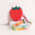 Hot-Selling Rat Killer Pioneer Cartoon Fruit Coin Purse Silicone Decompression Squeezing Toy Crossbody Bag Decompression Toy Bag