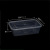 Rectangular 650ml Disposable Lunch Box Transparent Plastic Cold Noodles with Sesame Sauce Lunch Box Takeaway Packing Box Snack Take-out Box