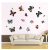 Three-Dimensional Bronzing Butterfly Refridgerator Magnets Creative Decoration 3D Three-Dimensional Laser Craft