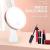 Printable Logo Makeup Mirror LED Light Desktop Home Handheld Desktop Cosmetic Mirror Portable Gift
