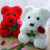 40cm  Rose Bear Heart Artificial Flower Rose Teddy Bear For Women Valentine's Wedding Birthday Christmas Gift