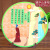 Ancient Poetry Stickers DIY Ornaments Non-Woven Cloth Creative Stickers Kindergarten Children Handmade Stickers Tang Poetry