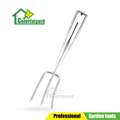 Stainless Steel Three-Fork Rake/Garden Rake/Dual-Purpose Hoe/Seedling Starter/Three-Fork Shovel/Garden Tools