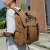 Retro Men's Canvas Backpack Junior High School College Students Schoolbag Trendy Casual Travel Bag Backpack Men's Bag