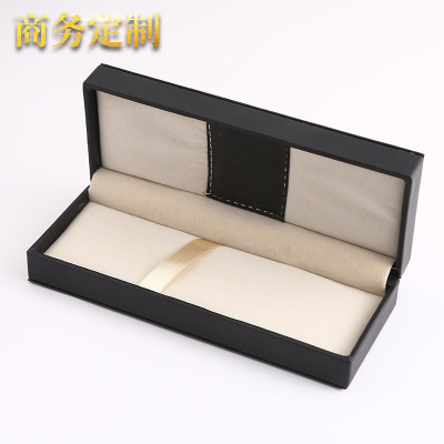 Factory Direct Supply Hard Box Paper Flip Pencil Case Pen Packing Box Business Pen Packaging Gift Box Logo