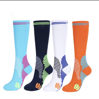 Black Rubber Sole Non-Slip Outdoor Sports Thigh High Socks Unisex Winter Riding Compression Marathon Socks Long Football Socks