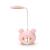 Cute USB Charging Homework Children Table Lamp Student Desktop Mini Lamp Folding Hose Adjustable Desk Lamp