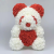 40cm  Rose Bear Heart Artificial Flower Rose Teddy Bear For Women Valentine's Wedding Birthday Christmas Gift